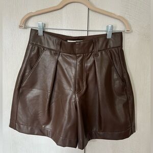 A&F Vegan Leather Shorts